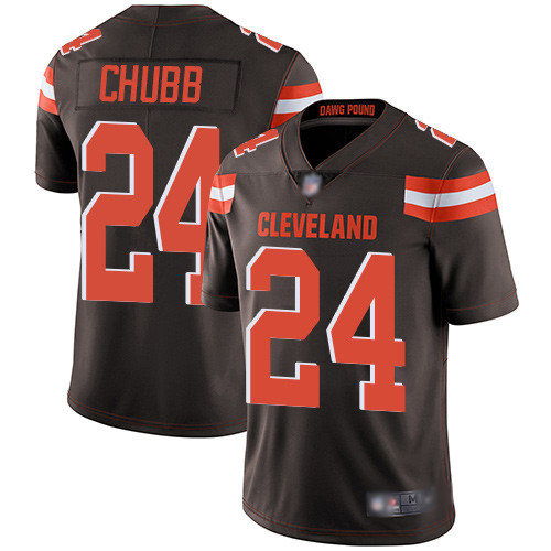 Men Cleveland Browns #24 Nick Chubb Nike Vapor Untouchable Limited Playe NFL Jerseys->cleveland browns->NFL Jersey